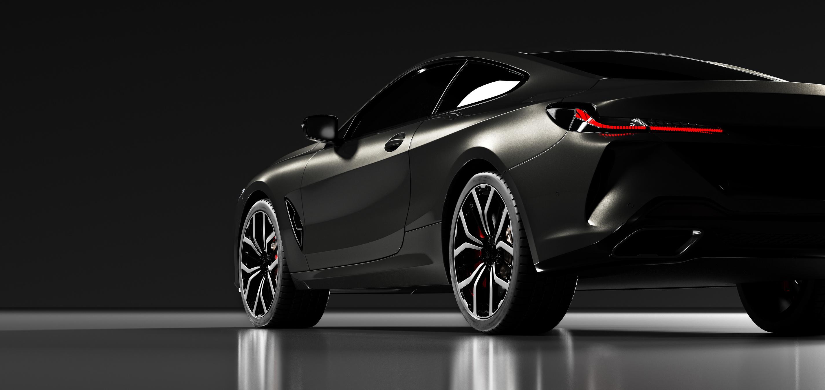 Modern Black Car